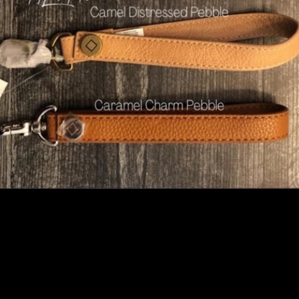Caramel Charm Pebble - Wristlet Strap NIP/NOP